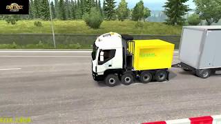 (ETS2 v1.27 ProMods 2.16 RusMap 1.7) ASTRA IVECO Trakker mit Anhänger