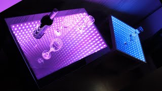 столик журнальный с подсветкой эффектом бесконечности . table infinity mirror
