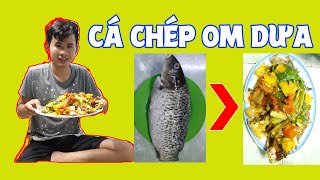 Lần đầu làm món cá chép om dưa | Cực nhưng mà ngon | Ở SÀI GÒN