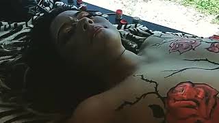 Pintura corporal na Benita de Paula