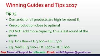 CapSim 2017 2018 2019  - Capstone - Win All 8 Round Strategies - Round 8