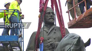 USA: Final Confederate statue removed from Richmond's Monument Avenue