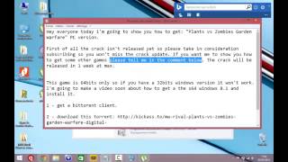 DOWNLOAD Plants VS Zombies Garden Warfare PC Free Wait Crack   YouTube