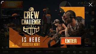 PUBG CREW CHALLENGE START HO GAYA REGISTRATION KAR LO