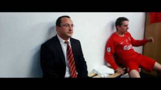 Liverpool's dressing room during halftime