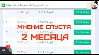 Мнение о TRUSTBET спустя 2 месяца использования