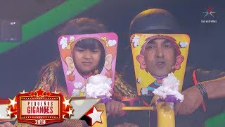 Natalia y Albertano superan el reto '4 elementitos' | Pequeños Gigantes 2018