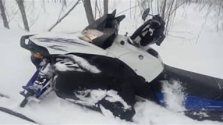 Снегоход Ямаха RX-1 MTX заcтряла чуток.