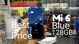 Hindi | Mi6 Blue 128GB Compared with caramic Black Available In Dubai
