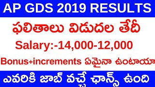 AP GDS JOBS RESULTS | GDS JOB: Salary, Bonus, Increments details | AP POST GDS RESULTS | AP GDS JOBS