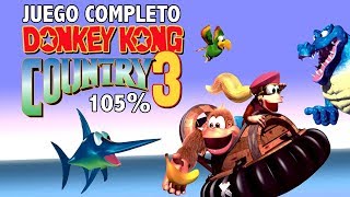 Donkey Kong Country 3 | JUEGO COMPLETO 105% | Full Game Walkthrough & Bonus