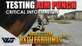 TEST: How does AIM PUNCH work? Testing ALL armor types (Critical information when armor breaks)-PUBG