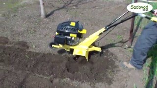 Мотокультиватор Sadko T-370 в работе на участке