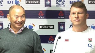Scotland v England - Eddie Jones & Dylan Hartley Post Match Press Conference - Six Nations