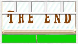 Green Screen The end Window Free Animation Футаж Конец Фильма Хромакей