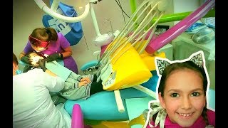 ELİFE YENİ DİŞ YAPTILAR. UKRAYNADA DİŞ DOKTORUNA GİTTİK. KULAĞINA BAKTIK. LOL SÜRPRİZ YUMURTA