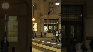 Man arrested for vandalising statue outside London BBC headquarters