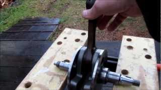 KTM 640 Crank Race Removal