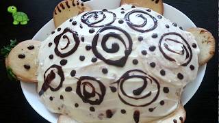 ?"ТОРТ ЧЕРЕПАХА"Дети в Восторге от этой вкусняшки
?Delicious turtle cake