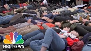 Students Conduct A 'Die-In' Outside Of White House To Protest Gun Violence | NBC News