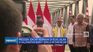 Jokowi Resmikan Proyek Duplikasi Jembatan Kapuas 1 Pontianak