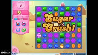 Candy Crush Level 1564 Audio Talkthrough, 1 Star GLITCH???