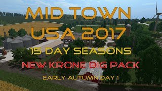 FS17 - Midtown USA - 15 Day Seasons - EP 12 New Krone Big Pack