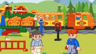 ЛЕГО МУЛЬТИКИ ПРО ПАРОВОЗИКИ Мультфильмы для детей Мультики лего про поезда Мультик игра