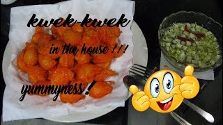 HOW TO MAKE STREET FOOD + EASY  KWEK - KWEK RECIPE