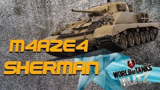 WoT Blitz -M4A2E4 Подарочный прем танк. Фарм 5 уровня