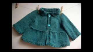 Baby + Toddler Tiered Coat and Jacket - Knitting Pattern Presentation