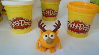 Лепим Смешарика Лосяша из пластилина Плей До. Kikoriki made of clay of Play Doh (smeshariki).