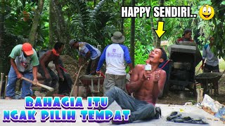 Kalau tak direkam tidak ada yang percaya! Pekerja kuli bangunan lakukan ini diwaktu istirahat