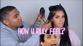 DOING MY GFS HAIR & GETTING CLOSER AS A COUPLE