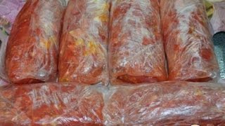 Замороженные помидоры. Заготовки на зиму