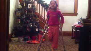 WABAM! Kate's moves on crutches
