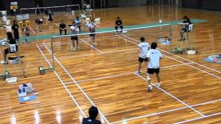 4回戦　木戸よし美 関根早織（日体大）VS西友理 高橋真理（龍谷大）