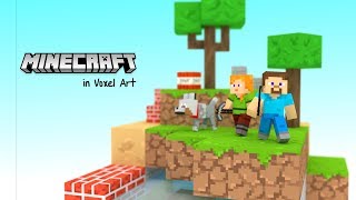 Minecraft 3D Diorama