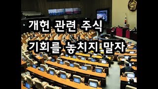 개헌 관련 주식 대박조짐?! (feat. 와조즈키 아침편지)