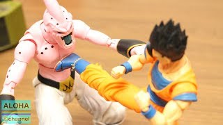 DRAGON BALL STOP MOTION  SHFiguarts MAJIN BUU(BOO)VS GOTENKS&ULTIMATE GOHAN #dragonball #stopmotion