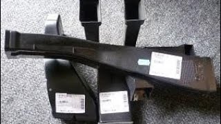Установка воздуховодов второго ряда VW Caddy