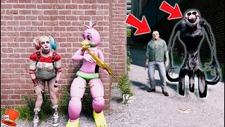 CAN THE ANIMATRONICS & HARLEY QUINN HIDE FROM REAPER PUPPET & JASON? (GTA 5 Mods FNAF)