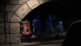 Lights-on peek at the Haunted Mansion during evacuation - Walt Disney World