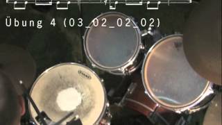 03_02_02_02 Übung 4 bpm 50, 16-tel SD vor BD, 2-taktig (II)