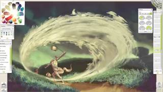 Create a swirling paint effect, in ArtRage 3.5.5 with Nick Harris