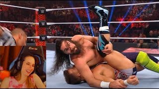 WWE Raw ALpha Academy vs Seth KO 2/28/2022