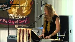 Karen Davis with Maurice Sklar, Sept  5, 2013, Jerusalem, All Nations Convocation