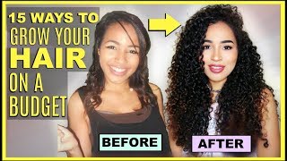 15 TIPS FOR HOW TO GROW LONG CURLY HAIR QUICKLY - ON A BUDGET!!