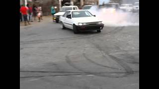AE86 drifting curacaoApril 24, 2016
