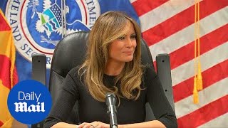 Melania tours Customs and Border Patrol facility in Tucson